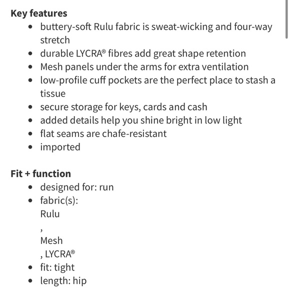 Lululemon Think Fast Long Sleeve Grey Pattern Sweater - Picture 16 of 16